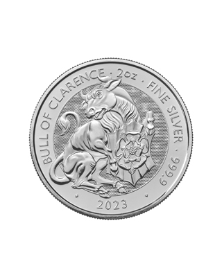 The Queen's Beast 2018 Bull of Clarence 2oz Silver Bullion Coin